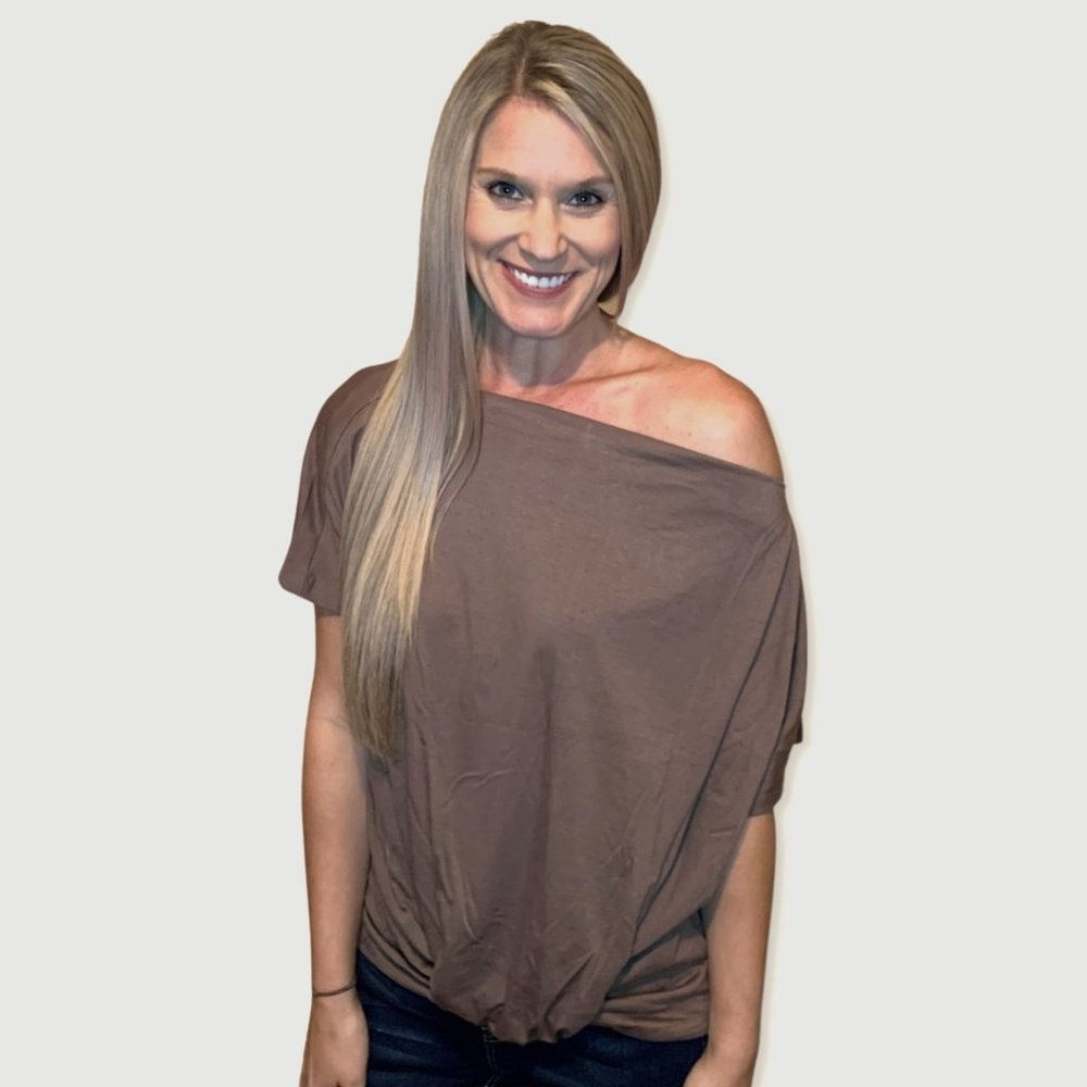 Off the Shoulder Top Apricot